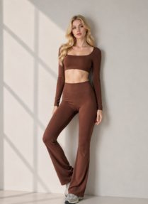 Aura Contour Cross Flare Pants